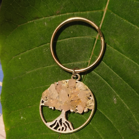 Unbranded Accessories - Tree of Life Keychain with Crystal Accents